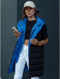 Dámská dlouhá prošívaná vesta s kapucí černá Dstreet model 21979844 - FashionStreet