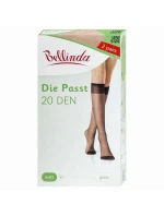 Dámské matné silonkové podkolenky DIE PASST KNEE-HIGHS 20 DEN - BELLINDA - almond