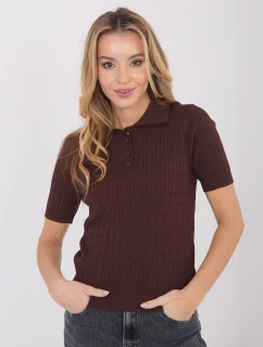 Sweter PM SW model 21821350 ciemny brązowy - FPrice