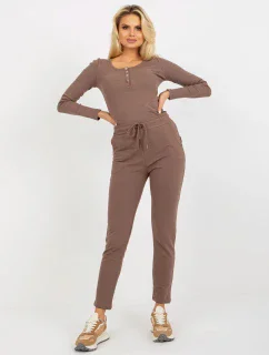 Tepláky RV DR 8369.89P hnědá