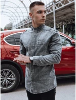 Pánská šedá košile Dstreet model 21977369 - FashionStreet