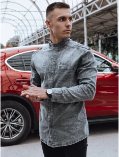 Pánská šedá košile Dstreet model 21977369 - FashionStreet