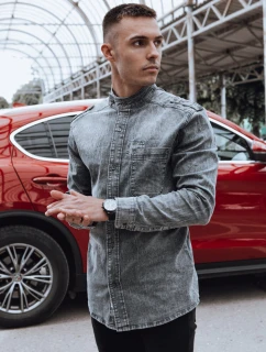Pánská šedá košile FashionStreet DX2585