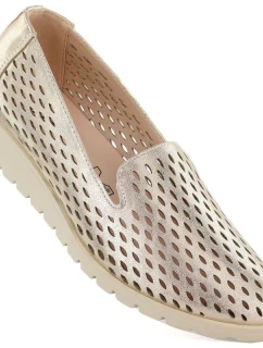 Dámská zlatá prolamovaná obuv Jezzi RMR1628