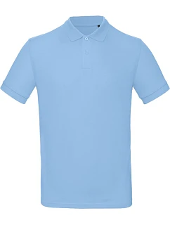 B&C Inspire Polo /men_° Pánské piqué polo z bio bavlny 01.0430 sky blue