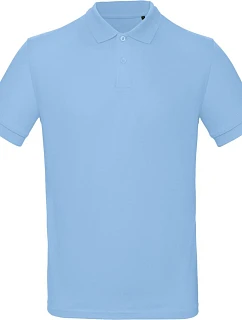 B&C Inspire Polo /men_° Pánské piqué polo z bio bavlny 01.0430 sky blue