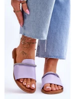 Elegantní ploché sandálky fialové model 21619499 - Boto Elegantní ploché sandálky fialové model 21619499 - Boto