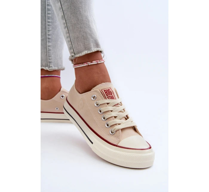 Nízké dámské tenisky Big Star NN274272 béžové Nízké dámské tenisky Big Star NN274272 béžové