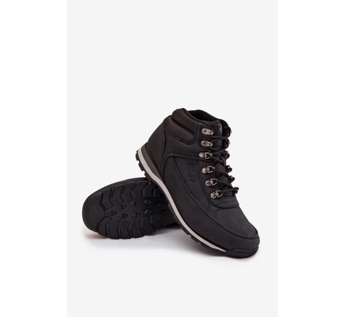Pánské trekové boty s izolací model 21718323 Černé - Lee Cooper