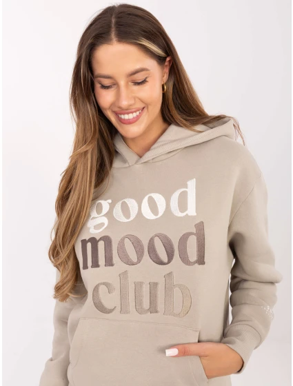 Mikina D10608BC02802A2NO světle béžová Mikina D10608BC02802A2NO světle béžová