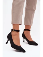 Lodičky z eko semiše Devoria – černé Lodičky z eko semiše Devoria – černé