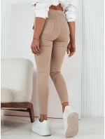 Dámské džínové kalhoty SKULL light beige FashionStreet UY1723