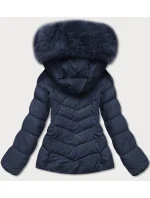 KRÓTKA KURTKA DAMSKA ZIMOWA GRANATOWA model 21244667 - YES!PINK