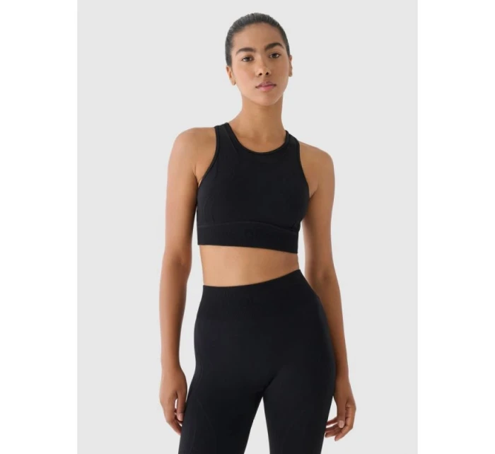 Bezešvá tréninková podprsenka se střední podporou 4F x anna lewandowska 4F 4FALSAW24USBAF169-20S