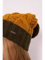 Fleecová čepice Paris K212 hořčicová+khaki Fleecová čepice Paris K212 hořčicová+khaki