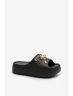 Dámské lehké pěnové žabky s ozdobami Černé model 21665939 - Boto