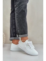 Dámské Ažurové Šněrovací Tenisky Světle Béžové model 21684935 - Boto Dámské Ažurové Šněrovací Tenisky Světle Béžové model 21684935 - Boto