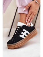 Dámské tenisky na platformě černé Syliyana Dámské tenisky na platformě černé Syliyana