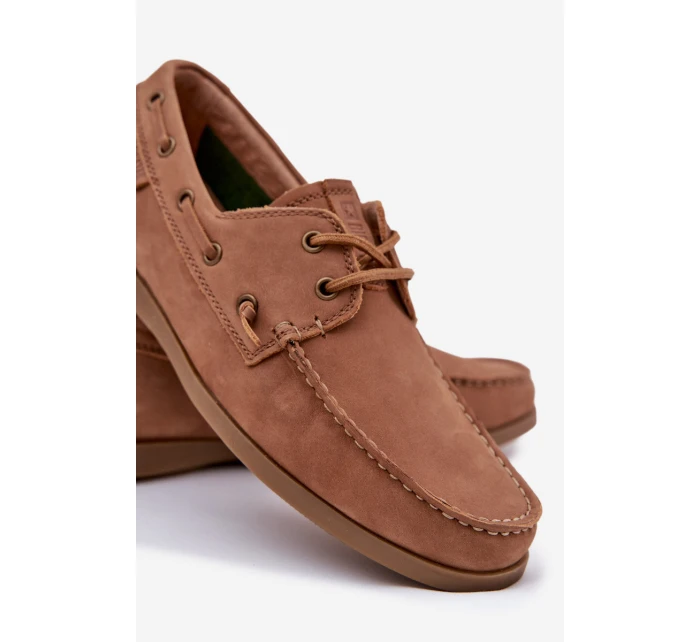 Pánské Kožené Mokasíny Big Star RR174162 Camel