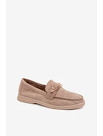 Dámské mokasíny béžové s přezkou Belinae Dámské mokasíny béžové s přezkou Belinae