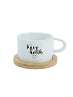 KÁVOHOLIK - bílý hrníček makronka 200 ml KÁVOHOLIK - bílý hrníček makronka 200 ml