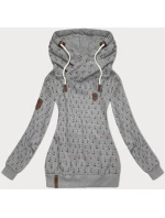 Dámská mikina (2304) šedá s potiskem -Goodlooking Dámská mikina (2304) šedá s potiskem -Goodlooking