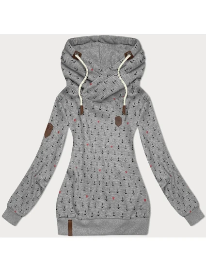 Dámská mikina (2304) šedá s potiskem -Goodlooking Dámská mikina (2304) šedá s potiskem -Goodlooking