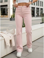 Dámské široké džíny růžové FashionStreet UY2970