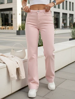 Dámské široké džíny růžové FashionStreet UY2970