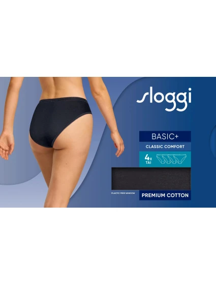 Basic+ Tai model 21999343 BLACK  BLACK - Sloggi