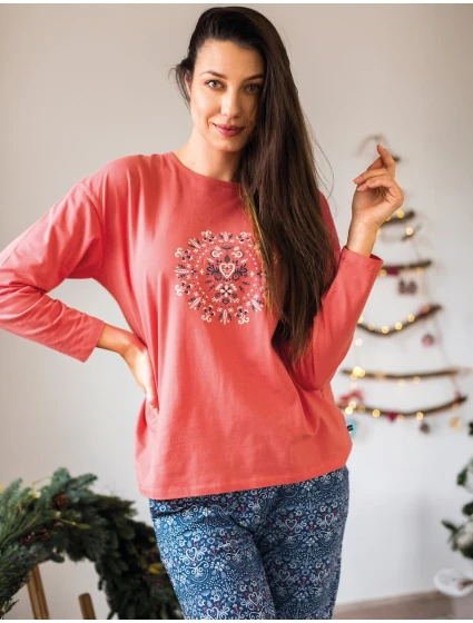 Pyžamo Key LNS 703 B25 long/r S-XL dámské