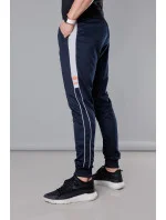 Tmavě modré pánské teplákové kalhoty s lampasy model 18347955 - J.STYLE