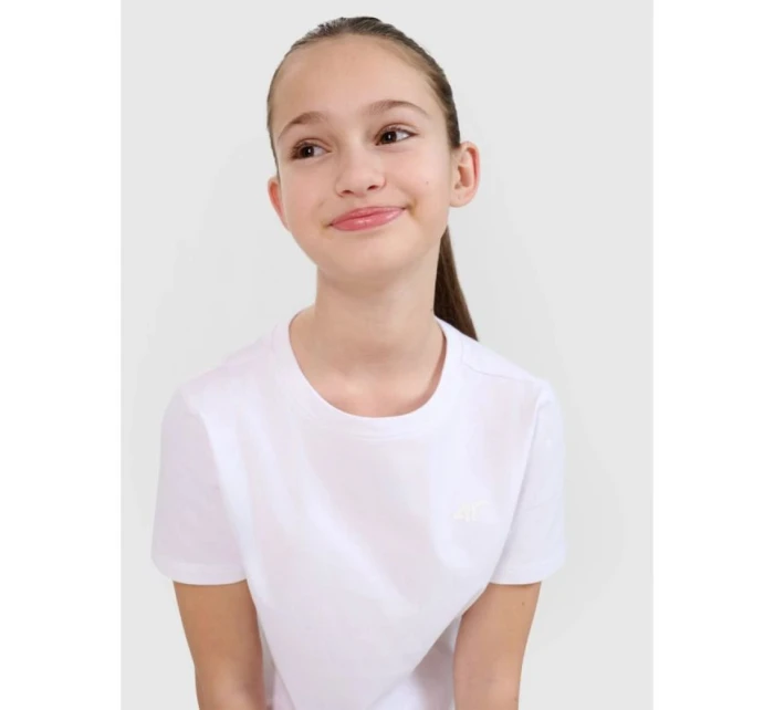Dívčí hladké tričko model 21816622 - 4F Dívčí hladké tričko model 21816622 - 4F