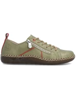 Dámské pohodlné zelené polobotky Rieker N2401-54