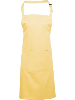 Premier PR 154 Zástěra s laclem a kapsou na břiše "Colours" 39.0154 lemon