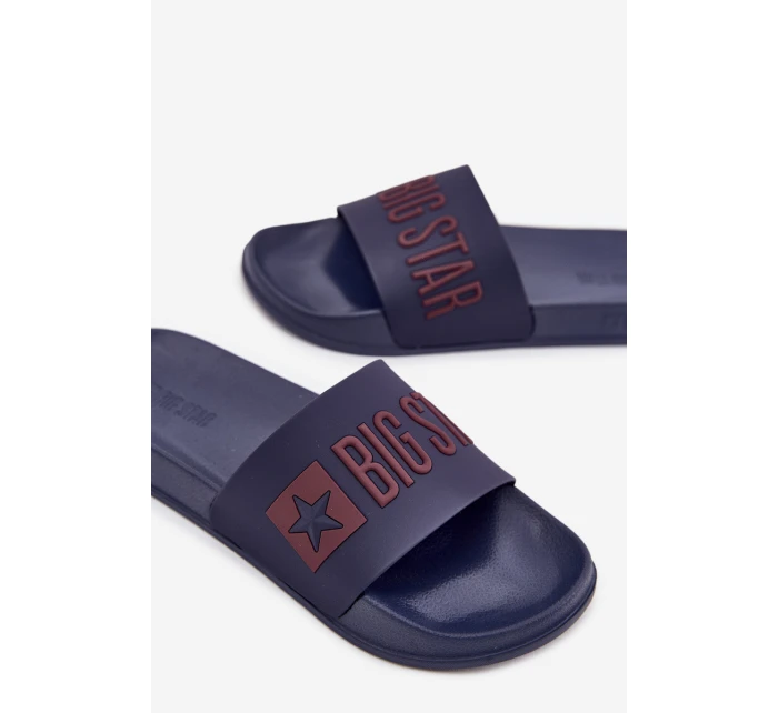 Pánské Pantofle Big Star SS174361 Modré Pánské Pantofle Big Star SS174361 Modré