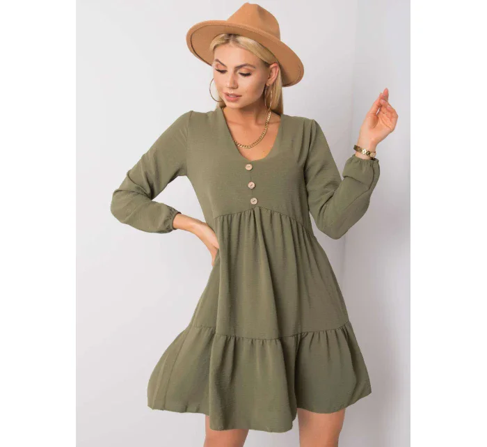 Šaty D50010F30264A khaki