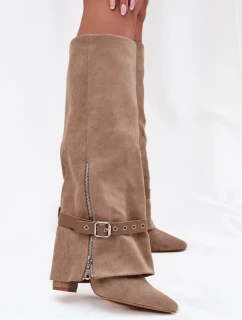 Kozačky na podpatku  model 217210 Step in style