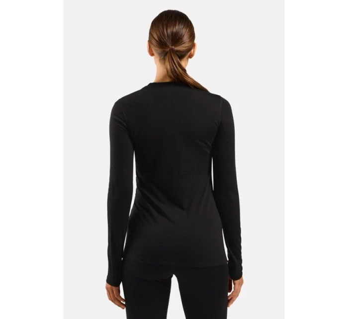 Dámské tričko ODLO Merino 160 BL Top Crew Neck l/s velikost M Black
