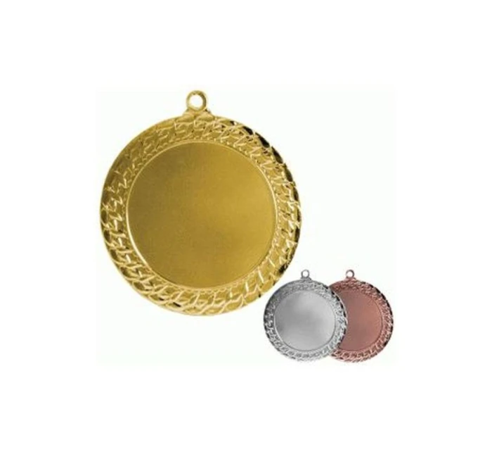 Obecná zlatá medaile s prostorem pro emblém 50 mm - ocelová medaile