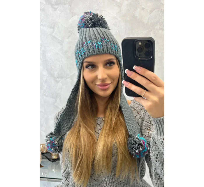 Dámská ušanka Nadia K321 tmavě šedá