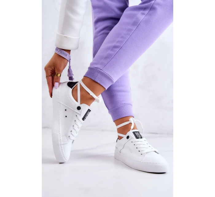 Kožené tenisky Big Star JJ274211 bílé a Černá