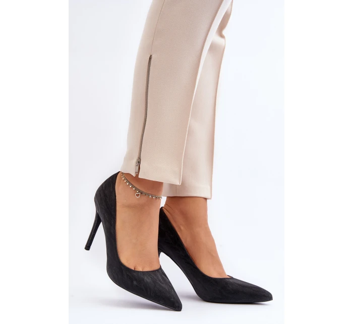 Lodičky zdobené flitry Černé model 21644908 - Boto