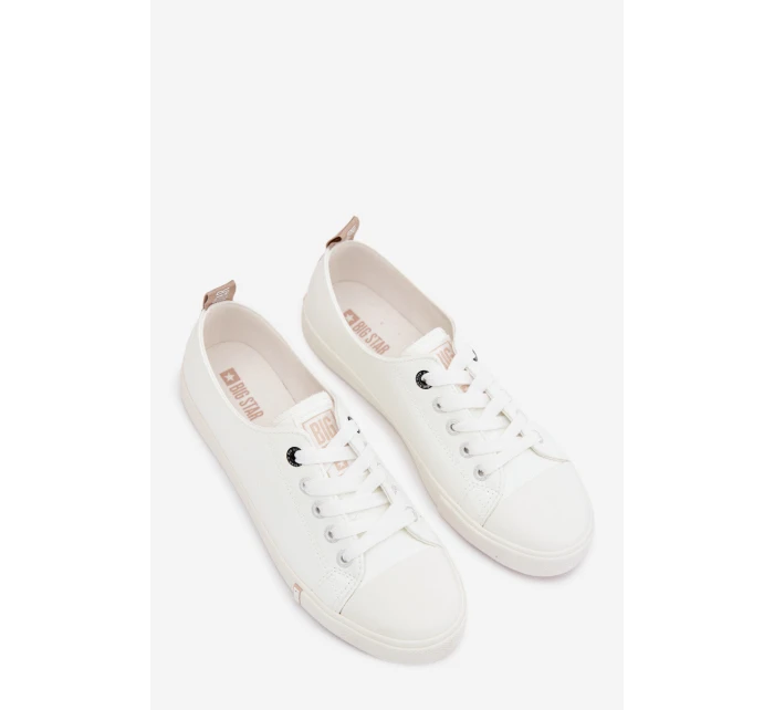 Dámské tenisky z eko kůže Big Star TT274023 Bílé Dámské tenisky z eko kůže Big Star TT274023 Bílé