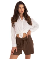 Szorty MO SN model 21253090 brązowy - FPrice Szorty MO SN model 21253090 brązowy - FPrice