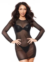 Šaty V-10639 černé - Axami