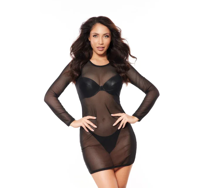 Šaty V-10639 černé - Axami