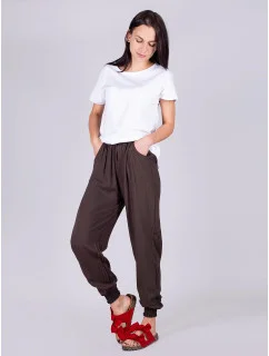 Dámské kalhoty USD-0015K-7300 khaki - Yoclub