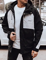 Pánská přechodná bunda TX4916 černo-šedá - FashionStreet