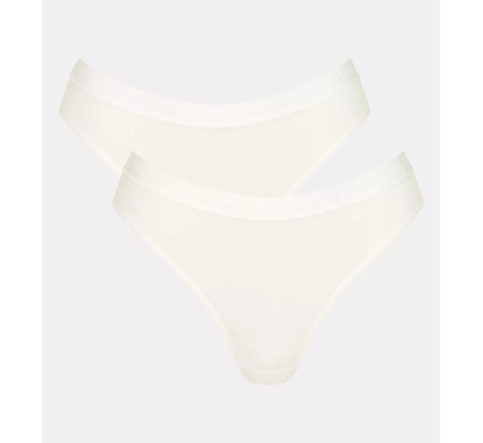 Dámské kalhotky GO Casual High leg 2P - WHITE - SLOGGI WHITE - SLOGGI